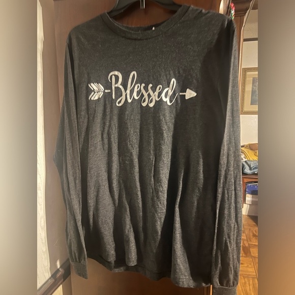 Bella Canvas Tops - Blessed long sleeve tee- shirt